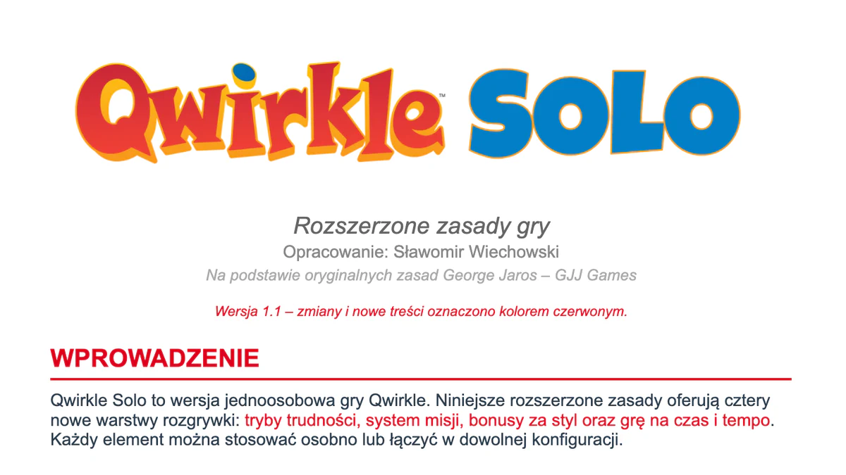 Materiał Qwirkle Solo do pracy indywidualnej z dzieckiem