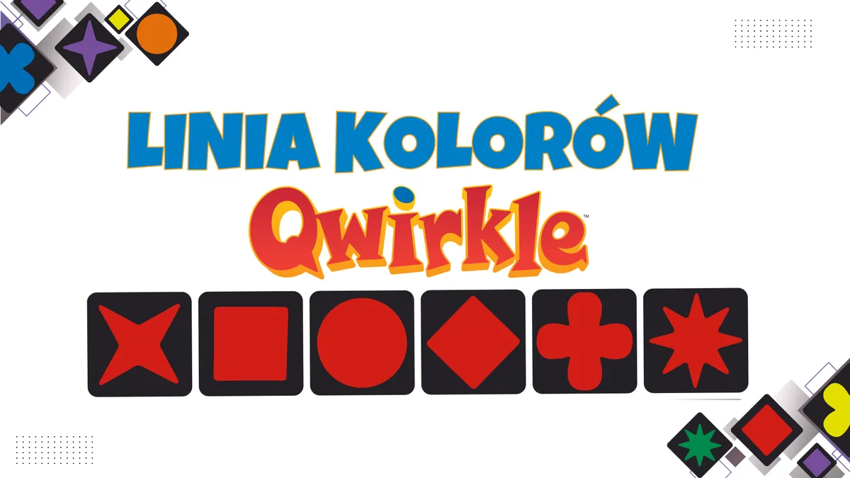 Przykład linii kolorów Qwirkle